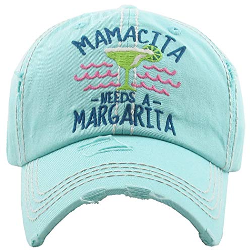 Mint Mamacita Margarita Distressed Dad Hat 100 Deals