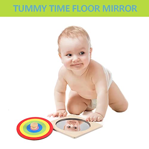 Montessori Baby Tummy Time Mirror, Sensory Toy 100 Deals