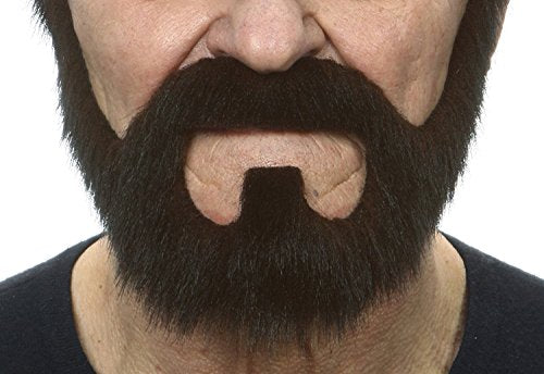 Mustaches Self Adhesive Fake Beard Brown 100 Deals