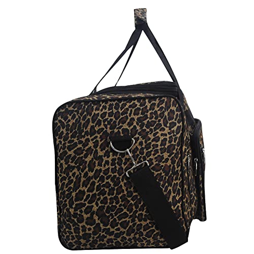 NGIL Canvas 23' inch Duffle Bag (Leopard-Black) 100 Deals