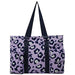 NGIL Zip-Top Utility Tote Bag (Purple Cheetah) 100 Deals