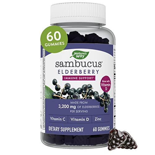 Nature's Way Elderberry Gummies with Immune Support 100 Deals