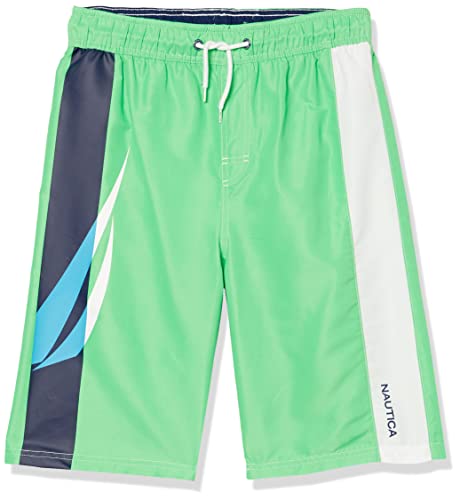 Nautica Boys' Neon Green Swim Trunk UPF 50+ 100 Deals