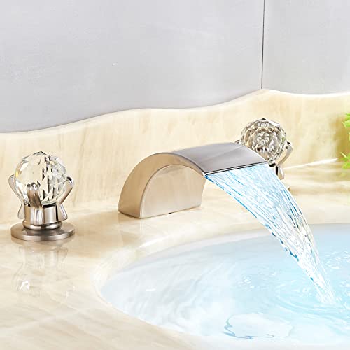 NeierThodore Brushed Nickel Waterfall Bathroom Faucet 100 Deals