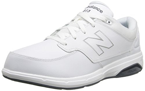New Balance Men's White Lace-Up Walking Shoe 100 Deals