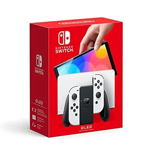 Nintendo Switch OLED with White Joy-Con 100 Deals