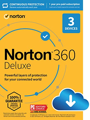 Norton 360 Deluxe 2023: Antivirus & VPN 100 Deals