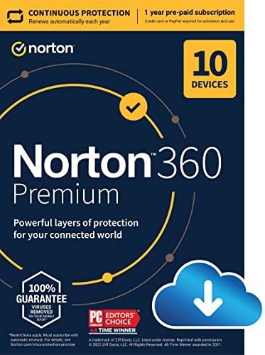 Norton 360 Premium 2023: Antivirus with VPN 100 Deals