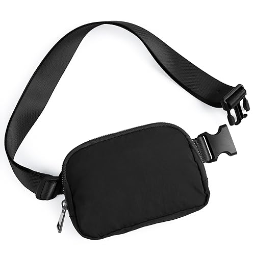 ODODOS Mini Belt Bag for Traveling Black 100 Deals