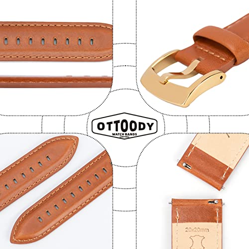 OTTOODY Top Grain Leather Watch Bands 100 Deals