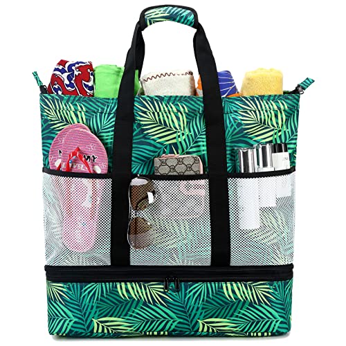 Octsky Large Waterproof Beach Tote with Cooler 100 Deals