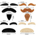 Old Man Moustache and Eyebrows Kit - 4 Sets 100 Deals