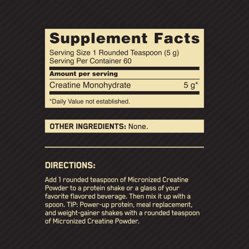 Optimum Nutrition Creatine Monohydrate Powder, Unflavored 100 Deals