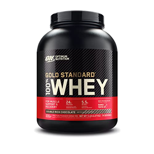 Optimum Nutrition Whey Protein, Double Rich Chocolate 100 Deals