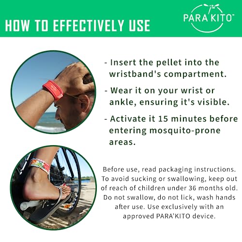 PARA'KITO Coral Mosquito Protection Wristband 100 Deals