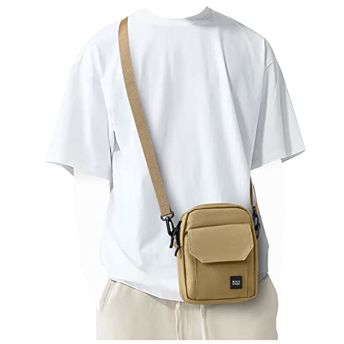 PAUBACK Khaki Crossbody Bag for Men 100 Deals