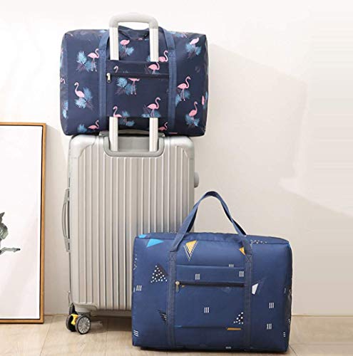 PAXLamb Foldable Travel Duffel Bag Navy Blue 100 Deals