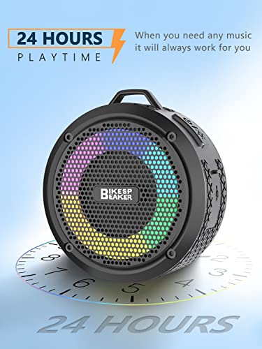PEYOU Waterproof Bluetooth Shower Speaker with RGB Lights 100 Deals
