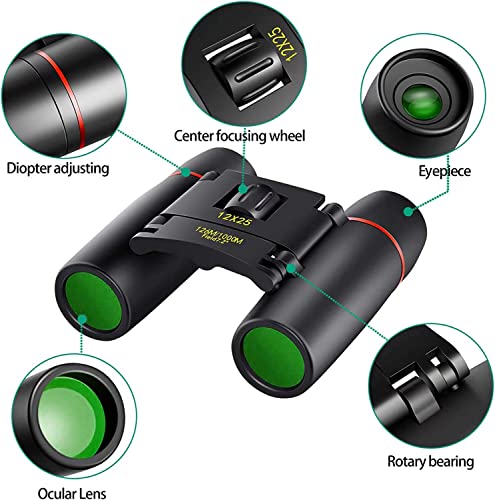POLDR 12X25 Compact Binoculars for Bird Watching 100 Deals