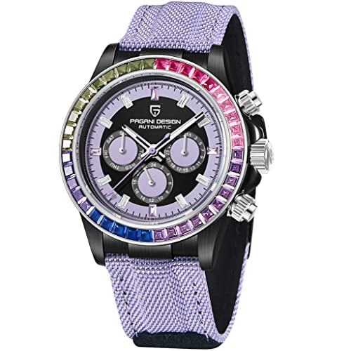 Pagani Design Men's Automatic Rainbow Bezel Watch 100 Deals