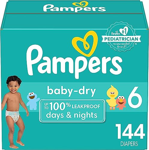 Pampers Baby Dry Diapers Size 6, 144 count 100 Deals