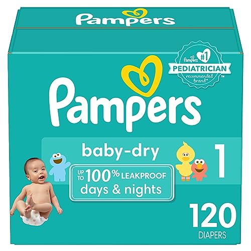 Pampers Baby Dry Size 1 Diapers 120 Count 100 Deals