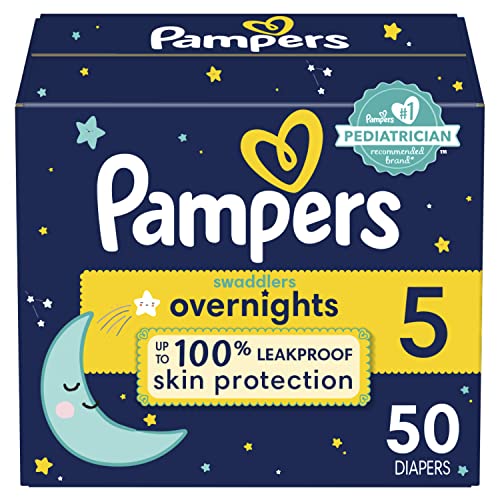 Pampers Overnights Diapers Size 5, 50 count 100 Deals