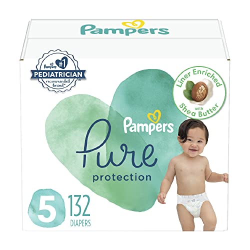 Pampers Pure Protection Size 5 Diapers, 132 Count 100 Deals