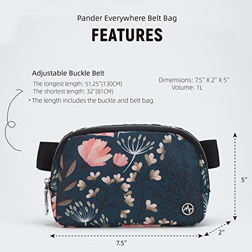 Pander Everywhere Navy Floral Fanny Pack 100 Deals