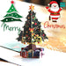 Paper Spiritz 5PCs Christmas Tree Pop Up Cards, Hand made Greeting Card, Holiday Xmas Winter New Year Pop Up Set Card 100 Deals