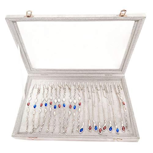 Papinimo Gray Velvet 20 Hooks Jewelry Organizer 100 Deals