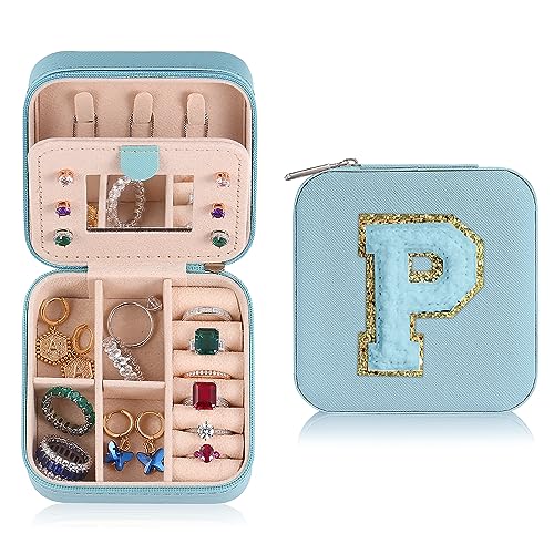 Parima Personalized Blue Travel Jewelry Case 100 Deals