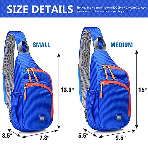 Peicees Waterproof Medium Sling Backpack Unisex Shoulder 100 Deals