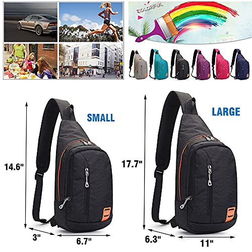 Peicees Waterproof Sling Backpack - Unisex Daypack 100 Deals