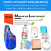 Peicees Waterproof Sling Backpack Unisex Daypack 100 Deals