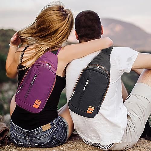 Peicees Waterproof Sling Backpack for Men Women 100 Deals