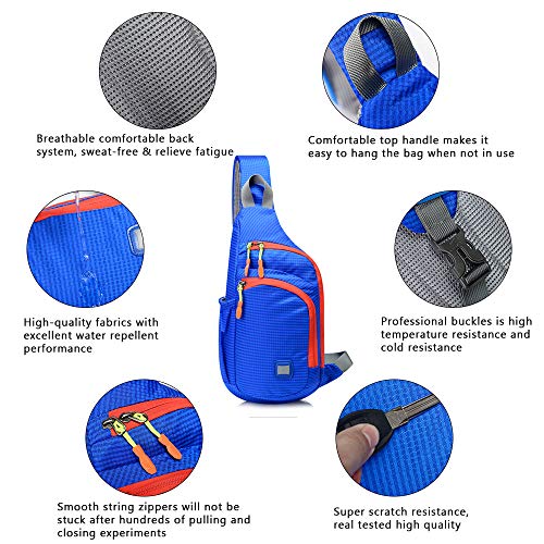 Peicees Waterproof Sling Backpack for Unisex 100 Deals
