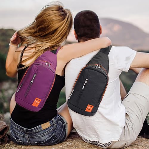 Peicees Waterproof Sling Backpack for Unisex Daily 100 Deals