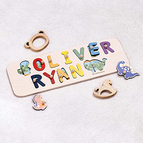 Personalized Dino Wood Name Puzzle 100 Deals