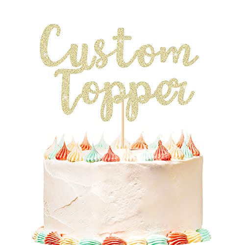 Personalized Glitter Cake Topper for Special Occasions 100 Deals