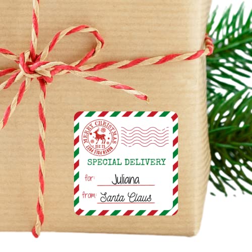 Personalized Holiday Gift Stickers from North Pole 100 Deals