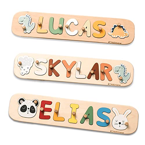 Personalized Wood Baby Name Puzzle - Montessori Toy 100 Deals