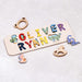 Personalized Wood Name Puzzle - 1st Birthday Gift 100 Deals