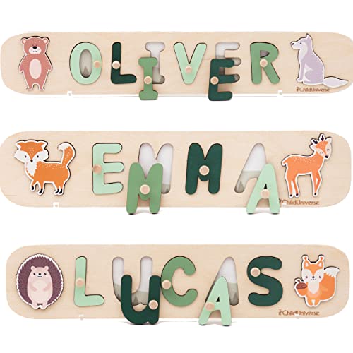Personalized Wood Name Puzzle - 1st Birthday Gift 100 Deals