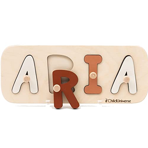 Personalized Wood Name Puzzle for Baby - Olive 100 Deals