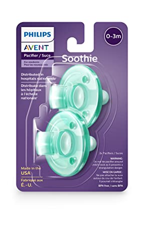 Philips AVENT Soothie Pacifier, 0-3 Months, Green 100 Deals