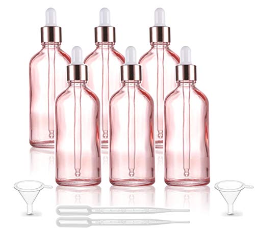Pink Glass Dropper Bottle with Pipette 100 Deals