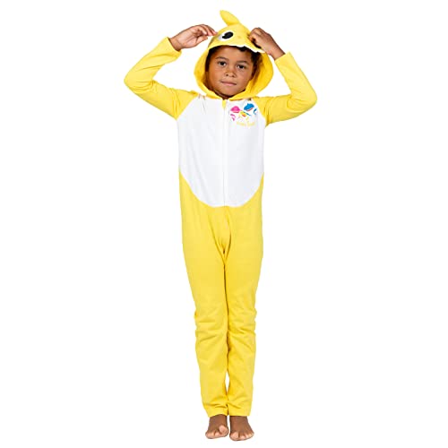 Pinkfong Baby Shark Toddler Boys Zip Up Cosplay Costume Coverall Yellow/White 4T 100 Deals