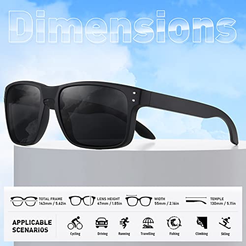 Polarized Retro Square Sunglasses for UV Protection 100 Deals