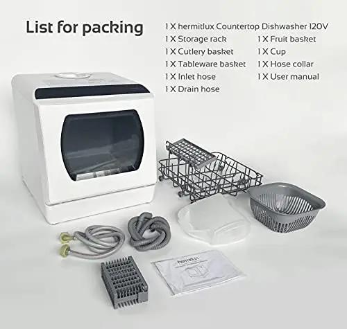 Portable Countertop Dishwasher with Glass Door 100 Deals